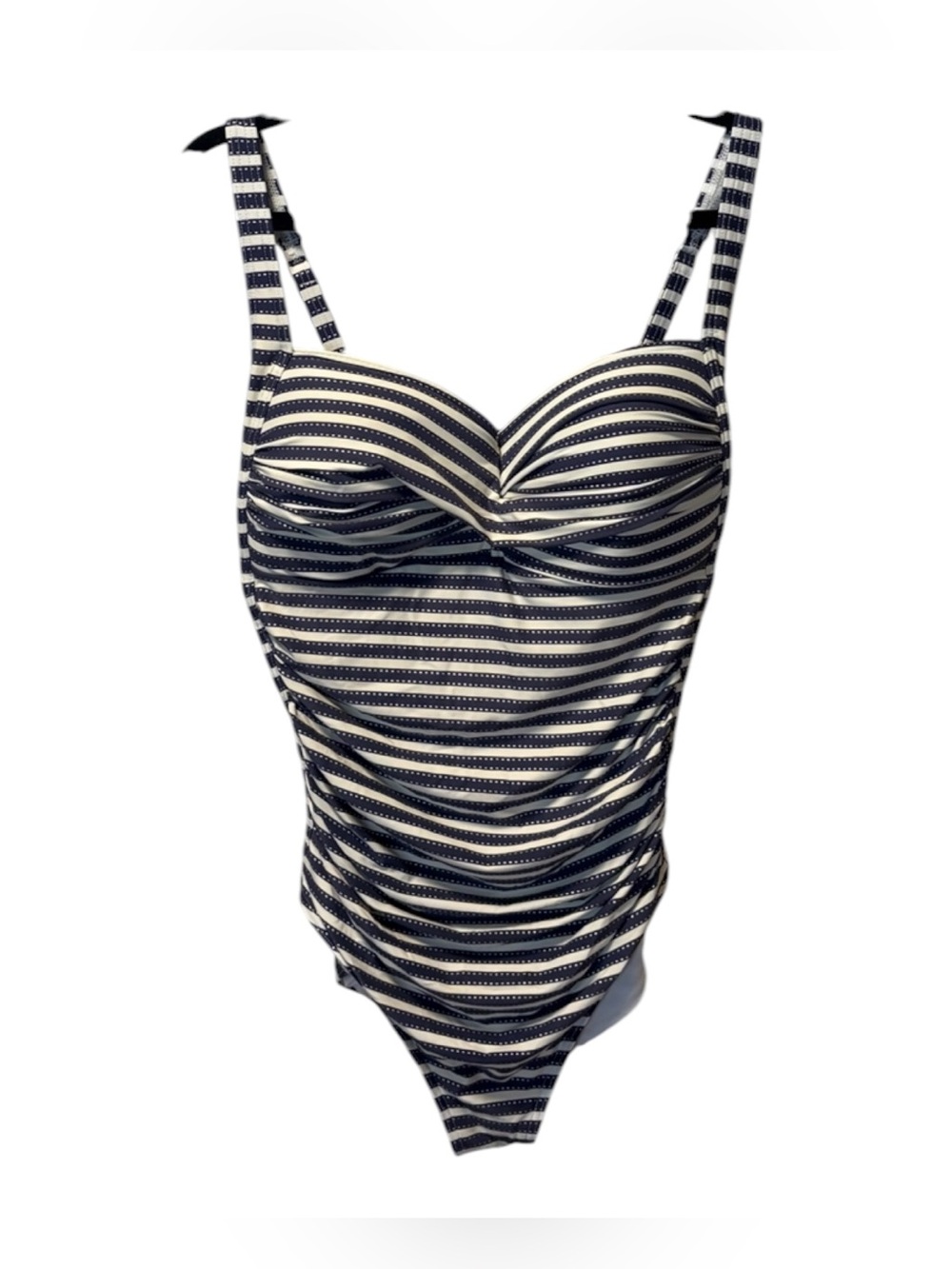 NipTuck Swim Classic Navy & White Striped One-Piece Swimsuit